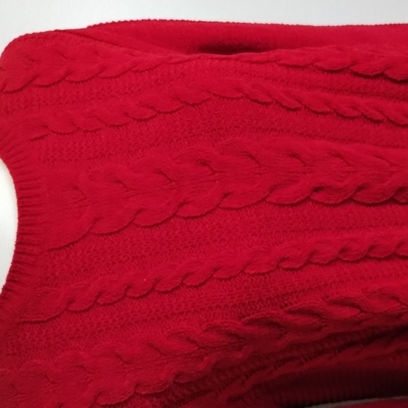 J. Jill Chenille Red Sweater Size Medium - Picture 2 of 9